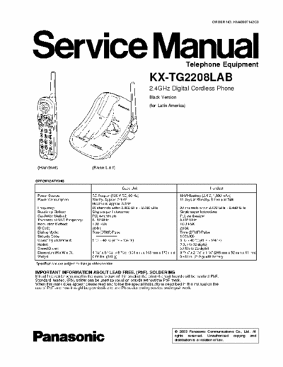 Manual For Panasonic Telephones Cordless