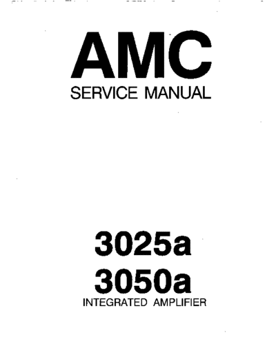 AMC 3025a 3050a 3025a&3050a_Service Manual