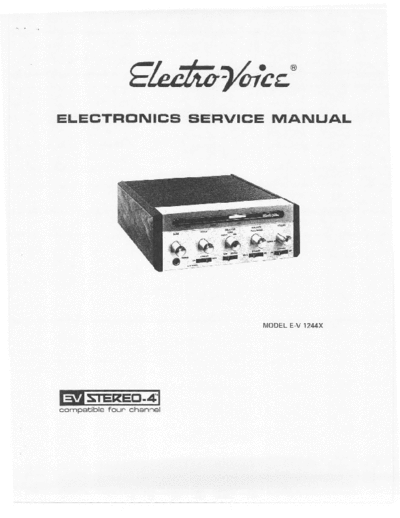 Electro-Voice EV1244X amplifier
