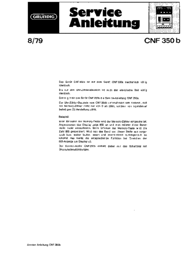 Grundig CNF 350b service manual