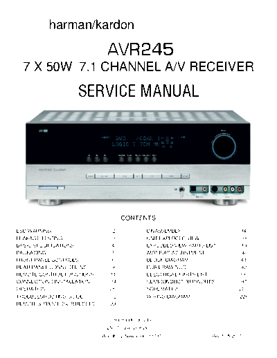 Harman/Kardon AVR245 receiver