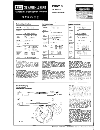 ITT Schaub-Lorenz Pony S service manual