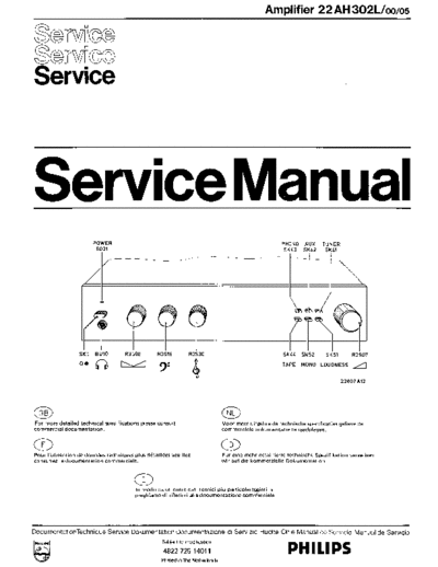 Philips 22AH302L service manual