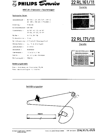 Philips 22RL161 service manual