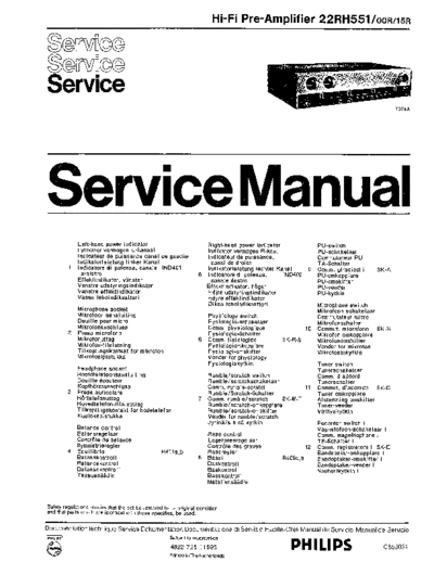 Philips 22Rh551 service manual