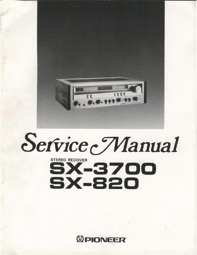 Pioneer SX3700 receiver