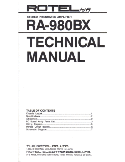 Rotel RA 980 BX Rotel_RA-980-BX_schematic