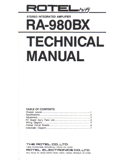 Rotel RA 980 BX Rotel_RA-980-BX_service_manual