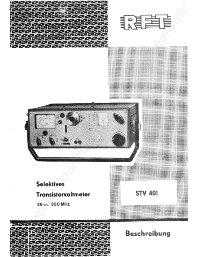 RFT STV 401 Selektives Mikrovoltmeter STV401