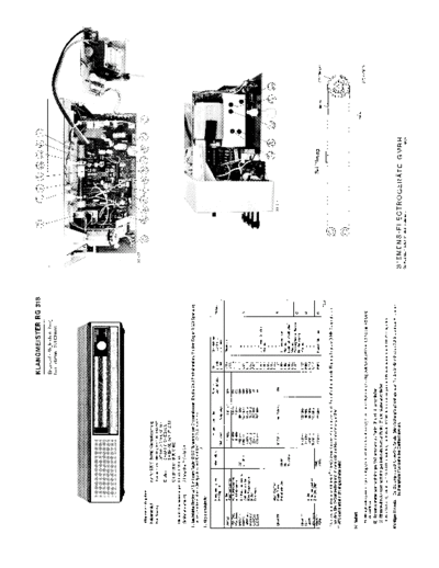 Siemens Klangmeister RG 318 service manual