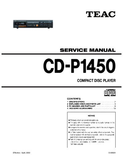 Teac CDP1450 cd