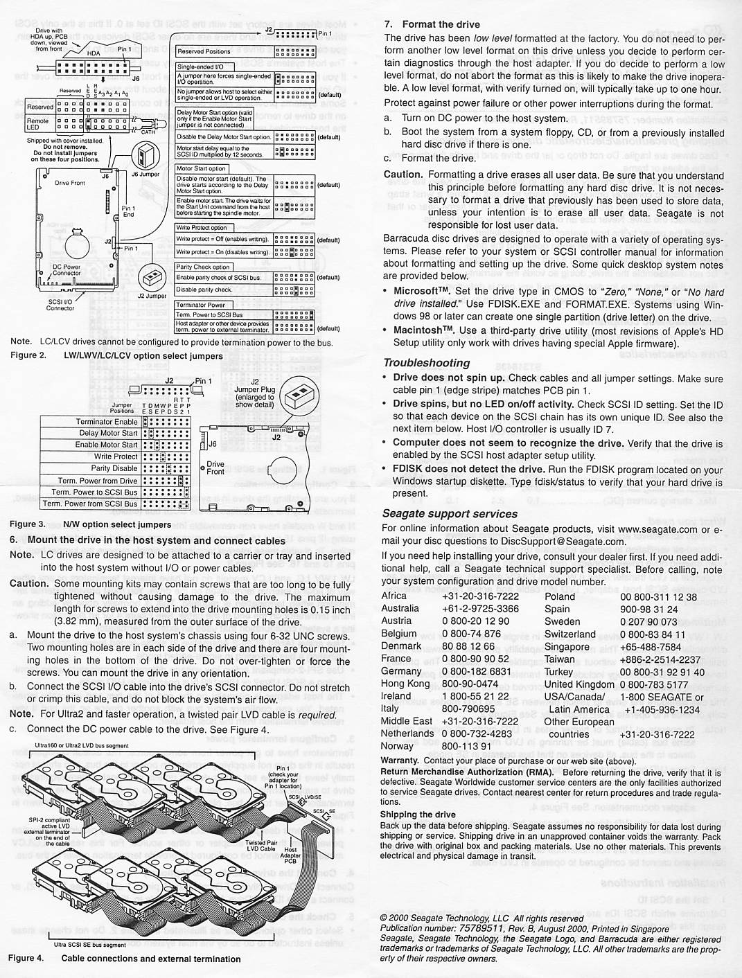 Seagate Barracuda SCSI HDD Barracuda 18XL Installation guide (SCSI HDD)