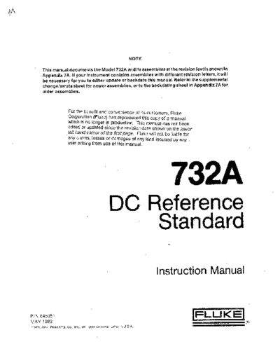 Fluke FLUKE 732A Instruction  Fluke 732A FLUKE_732A_Instruction.pdf