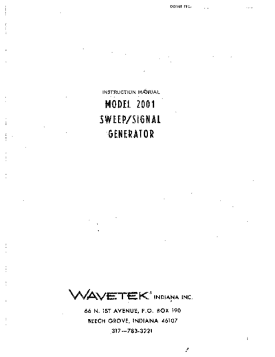 Wavetek WAV 2001 Instruction  Wavetek WAV 2001 Instruction.pdf
