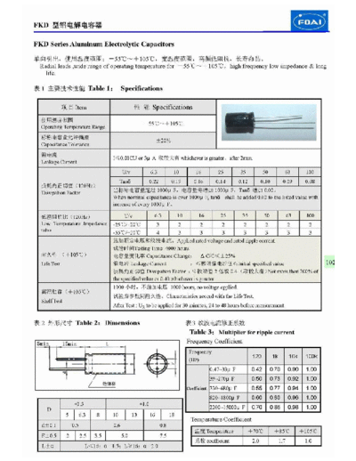 Foai [radial thru-hole] FKD Series  . Electronic Components Datasheets Passive components capacitors Foai Foai [radial thru-hole] FKD Series.pdf