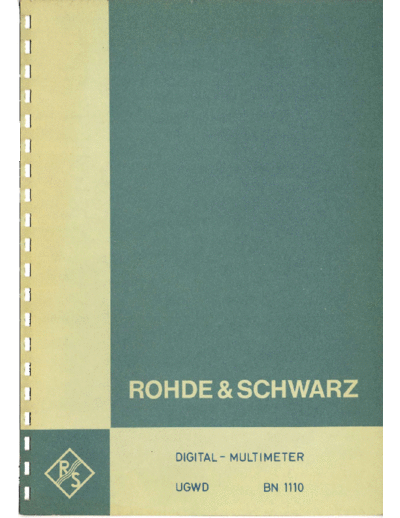 Rohde & Schwarz Rohde Schwarz UGWD  Rohde & Schwarz Rohde_Schwarz_UGWD.pdf