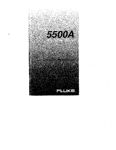 Fluke 5500A Operator Reference Guide  Fluke 5500A FLUKE 5500A Operator Reference Guide.pdf