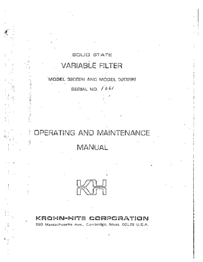 Krohn-Hite KROHNHITE 3202R Operating  Krohn-Hite KROHNHITE 3202R Operating.pdf
