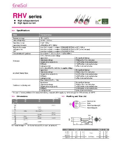Enesol-Matsuki Matsuki-Enesol [MPCAP-EneCAP] [polymer thru-hole] RHV Series  . Electronic Components Datasheets Passive components capacitors Enesol-Matsuki Matsuki-Enesol [MPCAP-EneCAP] [polymer thru-hole] RHV Series.pdf