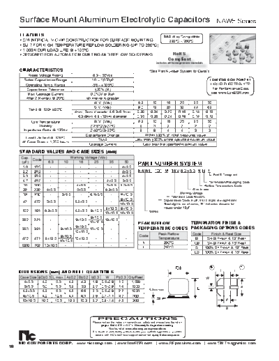 NIC NIC [smd] NAWE Series  . Electronic Components Datasheets Passive components capacitors NIC NIC [smd] NAWE Series.pdf