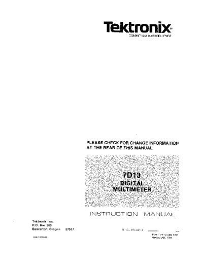 Tektronix 7D13 In  Tektronix 7D13_In.pdf