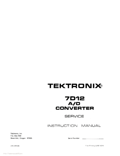 Tektronix 7d12  Tektronix 7d12.pdf
