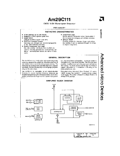 AMD 29C111 Jan88  AMD _dataSheets 29C111_Jan88.pdf