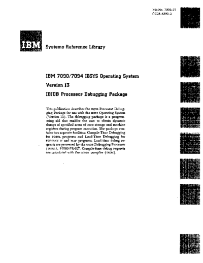 IBM GC28-6393-2 ibjobDbgPkg  IBM 7090 GC28-6393-2_ibjobDbgPkg.pdf