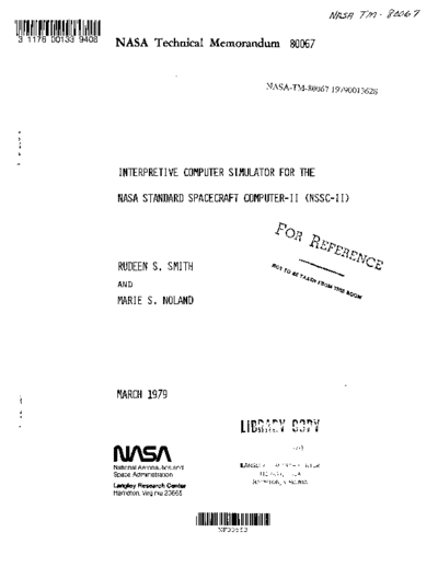 IBM 19790013628 1979013628 NSSC-II Simulator Mar79  IBM nasa 19790013628_1979013628_NSSC-II_Simulator_Mar79.pdf