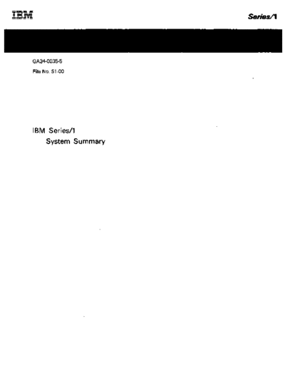 IBM GA34-0035-5 Series 1 System Summary Sep79  IBM series1 GA34-0035-5_Series_1_System_Summary_Sep79.pdf