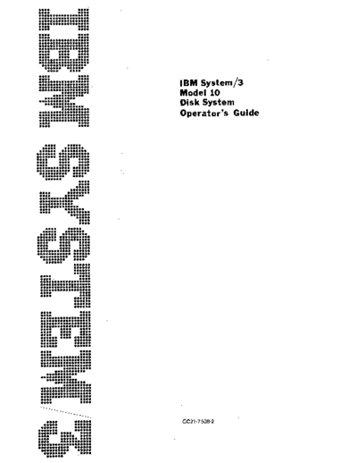 IBM GC21-7508-2 System3Model10 OperatorsGuide Mar72  IBM system3 GC21-7508-2_System3Model10_OperatorsGuide_Mar72.pdf