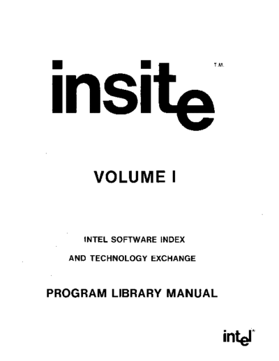 Intel INSITE pgmLibrManVol1 Aug79  Intel insite INSITE_pgmLibrManVol1_Aug79.pdf