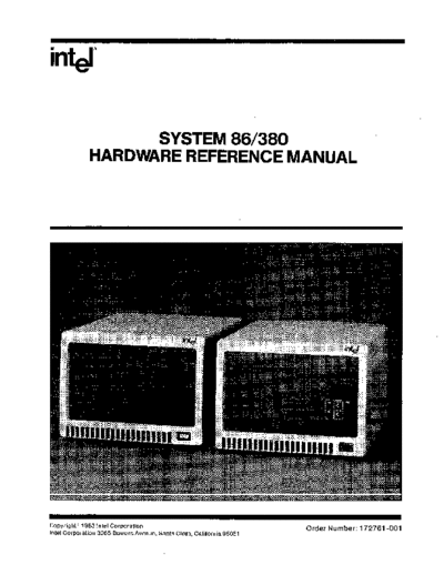 Intel 172761-001 System 86 380 Hardware Reference Mar83  Intel system3xx 172761-001_System_86_380_Hardware_Reference_Mar83.pdf