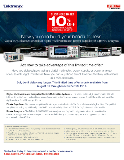 Keithley DMM PWS BuildBench forLess  Keithley Catalog DMM_PWS_BuildBench_forLess.pdf