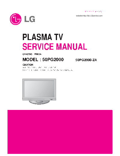 LG LG 50PG2000 [SM]  LG Monitor LG_50PG2000_[SM].pdf