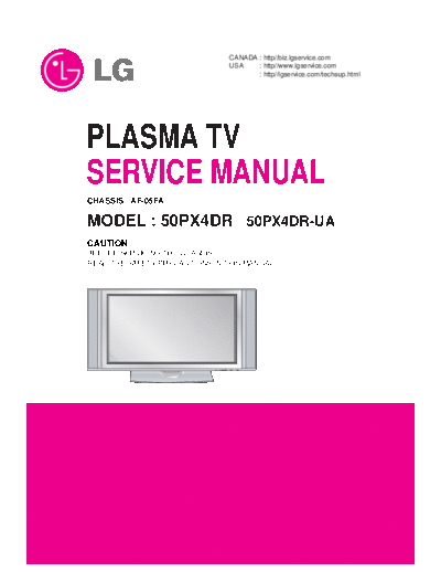 LG LG 50PX4DR [SM]  LG Monitor LG_50PX4DR_[SM].pdf