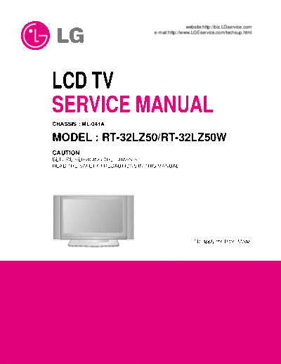 LG RT-32LZ50 Service Manual  LG LCD RT-32LZ50 Service Manual.pdf