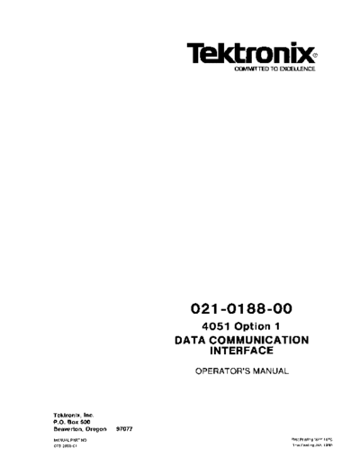 Tektronix 070-2066-01 4050 CommIntfOper Jan80  Tektronix 405x 070-2066-01_4050_CommIntfOper_Jan80.pdf