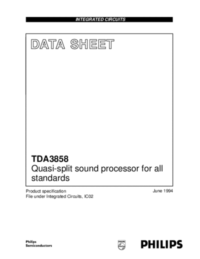 Various Tda3858  . Electronic Components Datasheets Various Tda3858.pdf