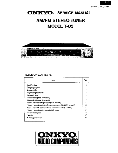 ONKYO T05sm  ONKYO Audio T-05 Onkyo T05sm.pdf