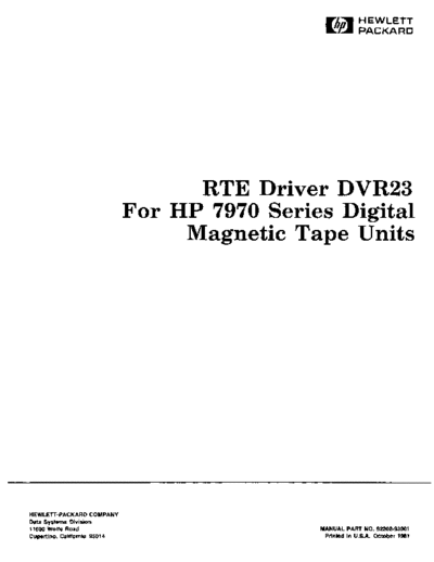 HP 92202-93001 Oct-1981  HP 1000 RTE-IVB 92202-93001_Oct-1981.pdf