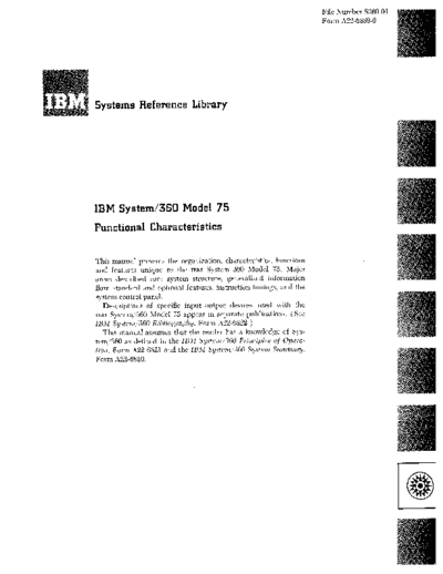 IBM A22-6889-0 360-75 funcChar  IBM 360 funcChar A22-6889-0_360-75_funcChar.pdf