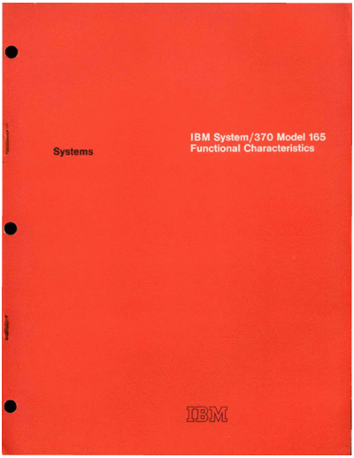 IBM GA22-6935-0 370-165 funcChar Jun70  IBM 370 funcChar GA22-6935-0_370-165_funcChar_Jun70.pdf