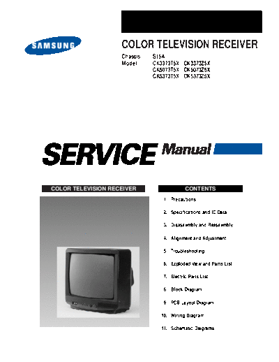 Samsung CK3373  Samsung TV CK5073T5X SAMSUNG CK3373.PDF