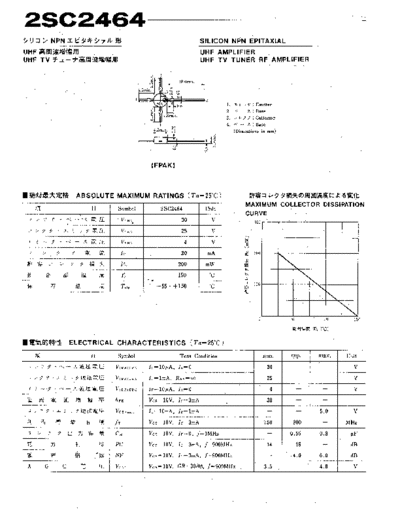 NO 2sc2464  . Electronic Components Datasheets Active components Transistors NO 2sc2464.pdf