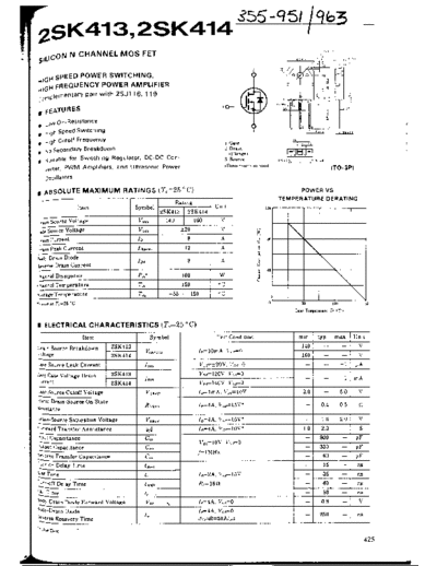 NO 2sk413  . Electronic Components Datasheets Active components Transistors NO 2sk413.pdf