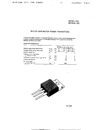 NO bdt63  . Electronic Components Datasheets Active components Transistors NO bdt63.pdf