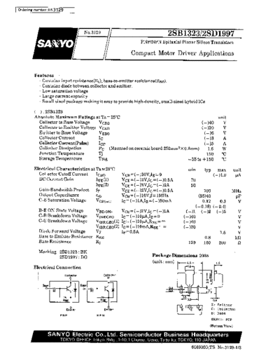 Sanyo 2sb1323  . Electronic Components Datasheets Active components Transistors Sanyo 2sb1323.pdf