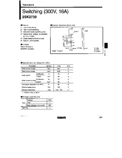 Rohm 2sk2739 1-5  . Electronic Components Datasheets Active components Transistors Rohm 2sk2739_1-5.pdf
