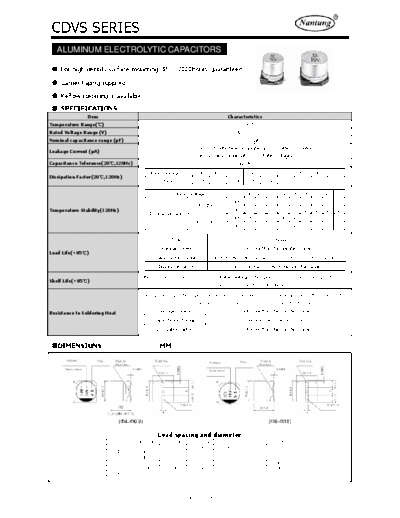 Nantung [smd] CDVS Series  . Electronic Components Datasheets Passive components capacitors Nantung Nantung [smd] CDVS Series.pdf